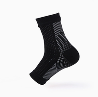Chaussettes de sport tricotées à doigts ouverts, respirantes, avec talon élastique de compression