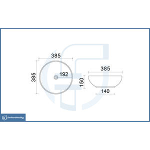 Lavabo de Porcelana Negro Mate para Encimera, para Comedor, Hotel, Cocina, Hogar, Villa - Product Image 3