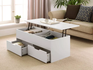 Mesa de centro de madera con tapa de elevación y 2 cajones de almacenamiento grandes Brujas - Product Image 5