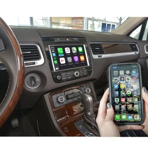 RNS850收音机苹果Carplay <span class=keywords><strong>Android</strong></span>汽车适用于大众Touareg CarPlay IOS <span class=keywords><strong>Android</strong></span>镜盒Waze Google Siri语音控制 - Product Image 1