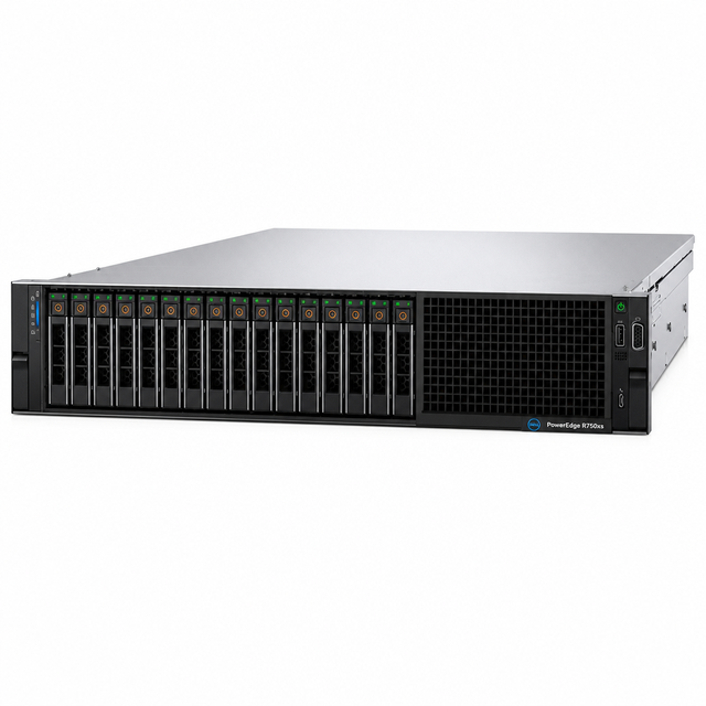 R750XS 2U Rackmount Server 1x Silver 4310 12 Core 16GB RAM 2TB 800W Enterprise Server