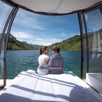 Dôme de cristal portable pour l'extérieur, maison de glamping, chambre d'hôtel bulle, tente igloo transparente