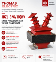 Transformateur de tension en résine époxy 3-10 kV JDZJ-3/6/10 pour la mesure et la protection dans les appareils de commutation intérieurs – Achat industriel B2B