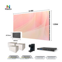 Écran LED couleur HD COB intérieur P1.87, contrôle intelligent 4G, résistant aux UV, écran LED mural intérieur