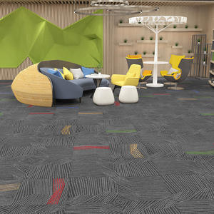Azulejos de alfombra de polipropileno comercial lavables 50x50cm para hoteles oficinas salas de reuniones y <span class=keywords><strong>campings</strong></span> para pisos de pasillos - Product Image 4