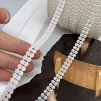 Ruban en maille semi-sphérique double rangée de 8 mm, haute brillance, pour la décoration de vases, abat-jour et chaussures, idéal pour les projets DIY (vente en gros)