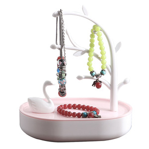 Thiên Nga Hình Cây Chi Nhánh Trang Sức Hiển Thị Đứng Nhựa Lưu Trữ Cơ Sở Tháp Giá Tổ Chức Bông Tai Vòng Đeo Tay Quần Áo Phòng Tắm - Product Image 5