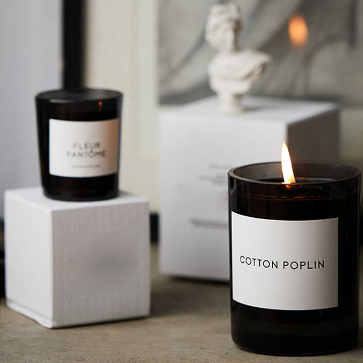 Custom Luxury Candle Vessels - Unique Black Glass Jars