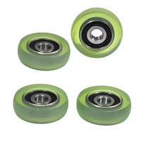 Roulement recouvert de PU PUR60833-12 608 Roue de convoyeur 33 mm DE Polyuréthane surmoulé pour aspirateur
