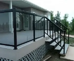 Barandilla Moderna de Aluminio para Escaleras, Sistema de Barandilla de Aluminio para Balcón Exterior, Barandillas Personalizadas de Aluminio para Terraza y Porche - Product Image 5