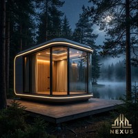Capsule Spatiale Préfabriquée Portable Haut de Gamme en Acier Léger Certifiée CE – Maison de Vacances Moderne et Respirante