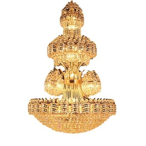 โคมไฟระย้าคริสตัลทรงตัว S สีทอง สไตล์โมเดิร์นมินิมอล แสงสีขาวอบอุ่น สำหรับห้องพัก ร้านอาหาร บ้านเดี่ยวแบบดูเพล็กซ์ โรงแรม ใช้พลังงานไฟฟ้ากระแสสลับ - Product Image 1