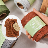 Fil de polyester non élastique ultra léger de 2 mm, 100 m, 150 g pour sacs au crochet à la main – Idéal pour l'été