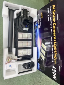 Nhà Máy 2 Trong 1 Năng Lượng Mặt Trời Ánh Sáng Đường Phố Châu Á 4G Máy Ảnh Ngoài Trời Tiết Kiệm Năng Lượng IP65 Không Thấm Nước Năng Lượng Mặt Trời Ánh Sáng Đường Phố LED - Product Image 2