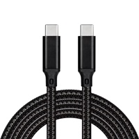 Câble USB Type-C vers C tressé en nylon à angle droit de 1 m (3 pi) avec charge rapide USB PD pour ordinateur