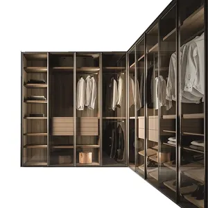MDR卧室家具模块化木质定制现代设计步入式衣柜系统