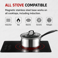 Nouvel Arrivage Usine Vente en Gros – Ensemble de 11 Pièces d'Ustensiles de Cuisine en Acier Inoxydable 5 Plis avec Poignée Noire