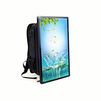 11,6/15/17/18.5/21.5/24/27/32 pulgadas batería mochila publicidad pantalla mochila LCD cartelera portátil LCD publicidad reproductor