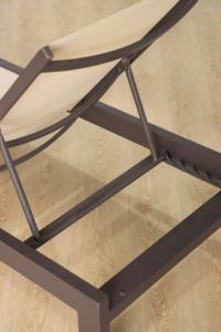 होटल सूर्य लाउंजर पूल चेयर सूर्य लाउंज समुद्र तट धातु फ्रेम वाटरप्रूफ हल्के वाणिज्यिक एल्यूमीनियम आउटडोर चेज़ लाउंज - Product Image 4