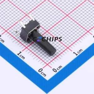 TC-6610-13.5-160 Tactile Switch Through hole Component THT,6x6mm Switch Single Pole Single Throw Round Button 1.6N Through Hole - Product Image 1