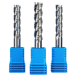 HUHAOアルミニウム完全研削ダブルフルートフライスカッタースパイラルCNCエンドミル銅鋼用2011091215 - Product Image 3