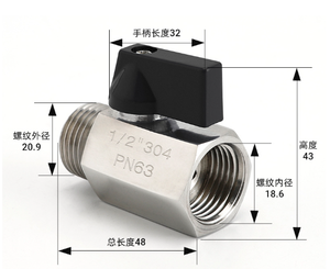 Toyi Electric Acero inoxidable 304 Válvula de alivio ajustable 1/4 "BSP/NPT Rosca hembra para regulación de fluidos de precisión Aceite de agua - Product Image 3
