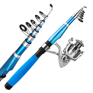 ชุดคันเบ็ดตกปลาแบบยืดหดได้ 1.8 ม. 2.1 ม. 2.4 ม. พร้อมด้ามจับ EVA ชุดรอกตกปลาทะเลน้ำเค็มสำหรับปลาบาส ครบชุด - Product Image 4