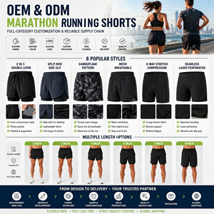 Shorts de sport personnalisés pour hommes et shorts de course pour femmes 2 en 1, anti-transpiration, extensibles dans quatre directions, antidérapants, pour marathon - Product Image 6