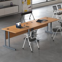 Poste de travail modulaire moderne en gros avec cloison, bureau informatique pour personnel d'entreprise, pour 2 à 4 personnes, pour salle commerciale