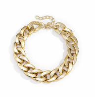 Collier unisexe rétro à breloques en chaîne hip-hop en plastique, style européen et américain, pour anniversaire
