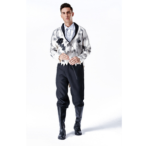 Pareja Vampiro Fantasma Novia Disfraz Mujeres Hombres <span class=keywords><strong>Halloween</strong></span> Mascarada Cosplay Zombie Novio y Novia <span class=keywords><strong>Disfraces</strong></span> <span class=keywords><strong>de</strong></span> fiesta <span class=keywords><strong>de</strong></span> lujo - Product Image 2