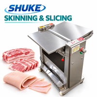 Machine à éplucher le porc et à découper la viande fraîche à double usage