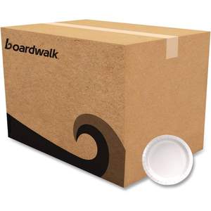 Platos de Papel Blancos para Comida de AJM Packaging, 9 Pulgadas de Diámetro, 1,000 Unidades por Caja, para Fiestas y Restaurantes - Product Image 4