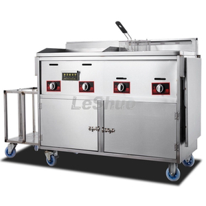 Carretto Commerciale per Street Food, Carrello Mobile a Spinta per Griglia, Friggitrice, Vendita Ambulante di Ciambelle e Fast Food - Product Image 3