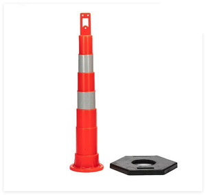 Poteau de signalisation routière réfléchissant en plastique, qualité ingénieur, pour garde-corps, délimiteur de trafic, 6mm x 6m, IP10, non étanche - Product Image 1