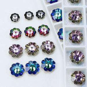 크리스탈 유리 모조 다이아몬드에 동주 플랫백 바느질 도매 럭셔리 품질 느슨한 크리스탈 비즈 의류 DIY 재봉 액세서리 - Product Image 1