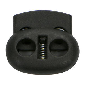 स्प्रिंग कॉर्ड लॉक जूता स्टॉपर प्लास्टिक कॉर्ड अंत चीन कारखाने कस्टम मूल्य सीधे डिजाइन नायलॉन 2 छेद उच्च गुणवत्ता प्रदान करता है - Product Image 5