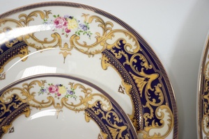 Vajilla clásica vintage dorada para 8 Erpson, vajilla india de Pakistán, plato de boda de cerámica de porcelana, juego de cena Floral - Product Image 2