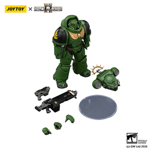 Figura de Acción Coleccionable Joytoy Dark Source <span class=keywords><strong>Warhammer</strong></span> 40k Edición Juego Salamanders Heavy Intercessor Escala 1/18 Modelo Articulado - Product Image 5