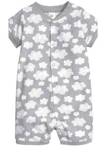 Summer Organic Baby Children Kids Short Sleeve <b>Romper</b> <b>Pajamas</b> Clothing - Product Image 3