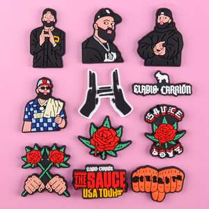 Venta caliente personalizado Anime dibujos animados Logo PVC goma Zueco zapato encantos para accesorios de decoración - Product Image 5