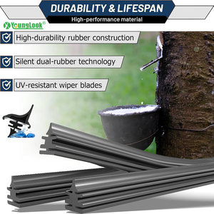Escobillas Limpiaparabrisas Universales para Automóvil YOUNGLOOK YL-626, sin Estructura, Híbridas, de Goma, para Todas las Estaciones, Resistentes a Temperaturas de -40 a 80 Grados - Product Image 4