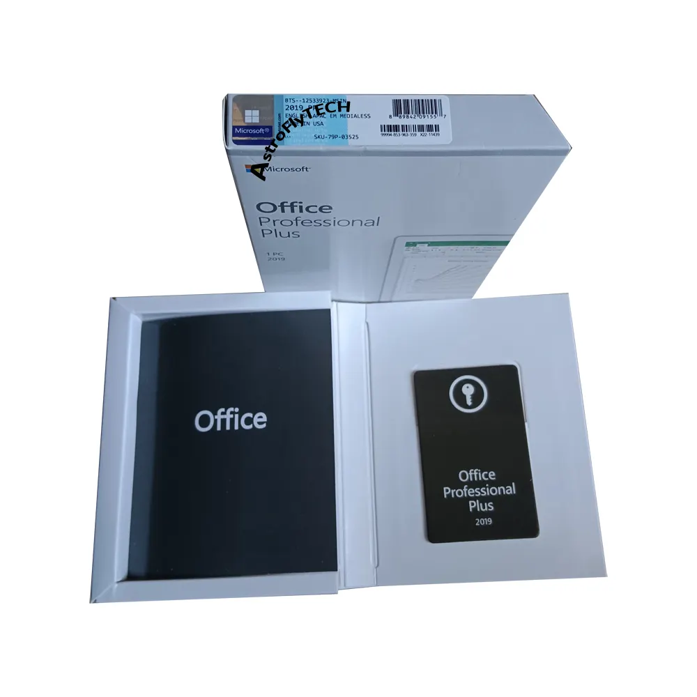 Office 2019 Professional PlusUSBバインドキーライセンス寿命100% オンラインボックスグローバル言語OfficePro Plus2019キーUSBボックス