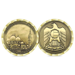 Monedas de Metal con emblema del Día Nacional DE LOS Emiratos Árabes Unidos personalizadas rápidamente con retrato de Jeque, medallas conmemorativas de recuerdo para símbolo Cultural - Product Image 3