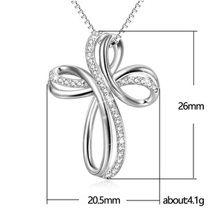 Collar con Colgante de Anillo Mobius Micro Pavimentado para Mujer, Cadena Elegante para Clavícula, Joyería de Moda - Product Image 5