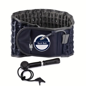 Ceinture de soutien lombaire gonflable manuelle avec massage par coussinets d'air pour la correction de la posture et la récupération des muscles lombaires - Product Image 1