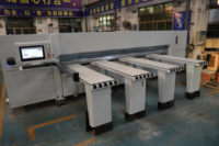 Scie à poutres CNC de précision Mingan à double poussée et chargement arrière pour la production à grande échelle