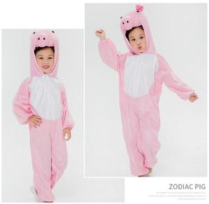 Disfraces de Animales para Niños para Jardín de Infantes <span class=keywords><strong>Disfraz</strong></span> de Dinosaurio Cerdito Rana Conejo Tigre Rata Vaca para Actuación - Product Image 6