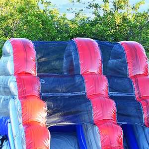 Toboggan <span class=keywords><strong>aquatique</strong></span> gonflable commercial gris marbré et rouge pour enfants et adultes – Idéal pour la <span class=keywords><strong>location</strong></span> estivale en extérieur – Offre spéciale - Product Image 4