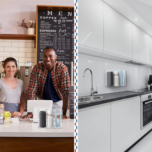 Bespoke <span class=keywords><strong>2</strong></span>-วงเวียนใสใสอะคริลิคใสที่วางแก้วเครื่องดื่มที่วางแสดงสำหรับวางถ้วยกาแฟใช้งานได้ - Product Image 6